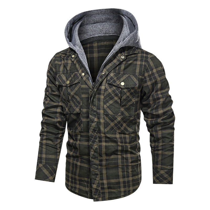 Men Warm Jacket Fleece Thick Autumn Winter Detachable Hoodies Jackets Men Slim Fit Men Clothing