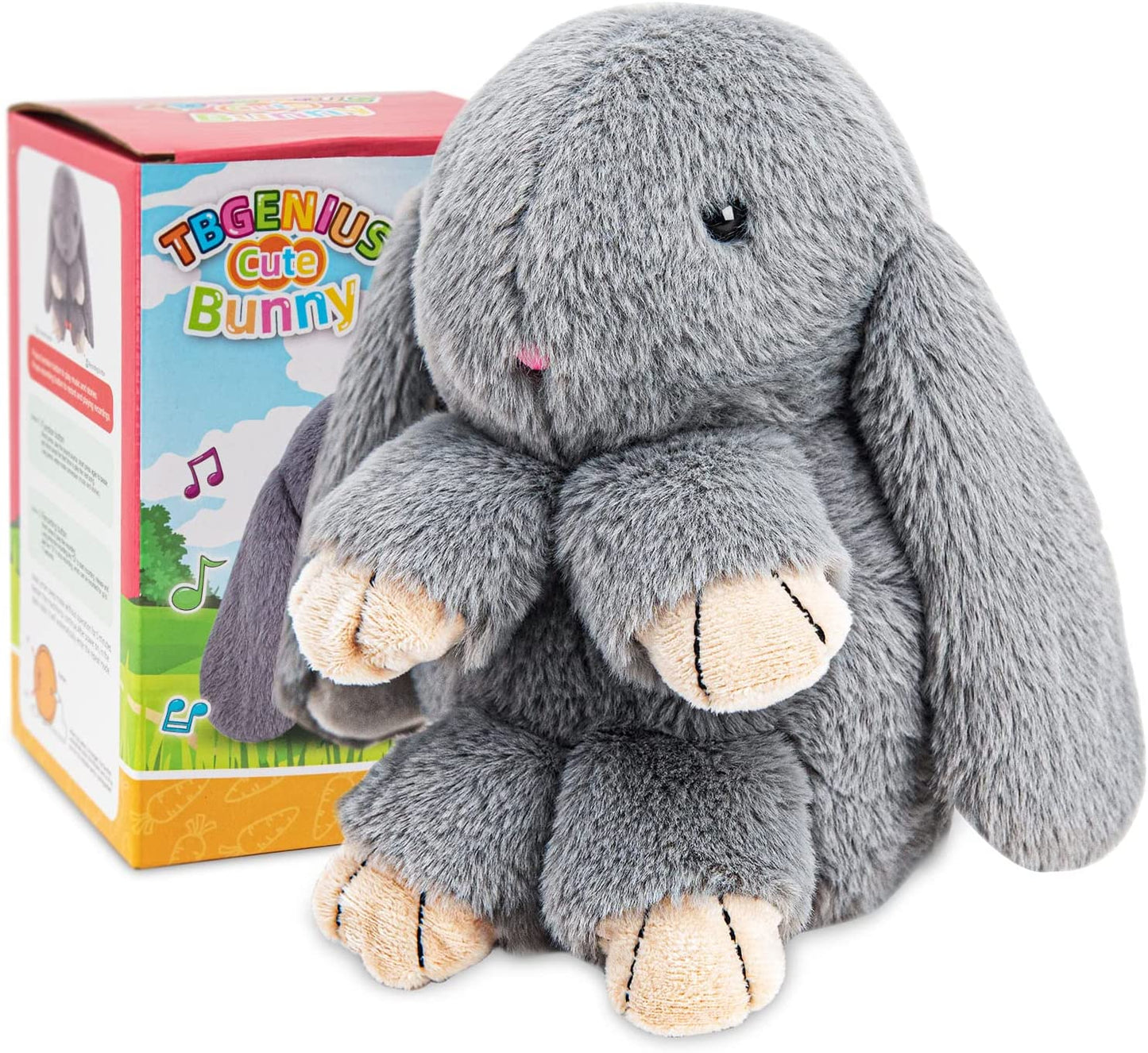 Talking Bunny Toys For Kids, Repeats What You Say, Interactive Stuffed Plush Animal Talking Toy, Singing, Dancing And Shaking For Girls Boys